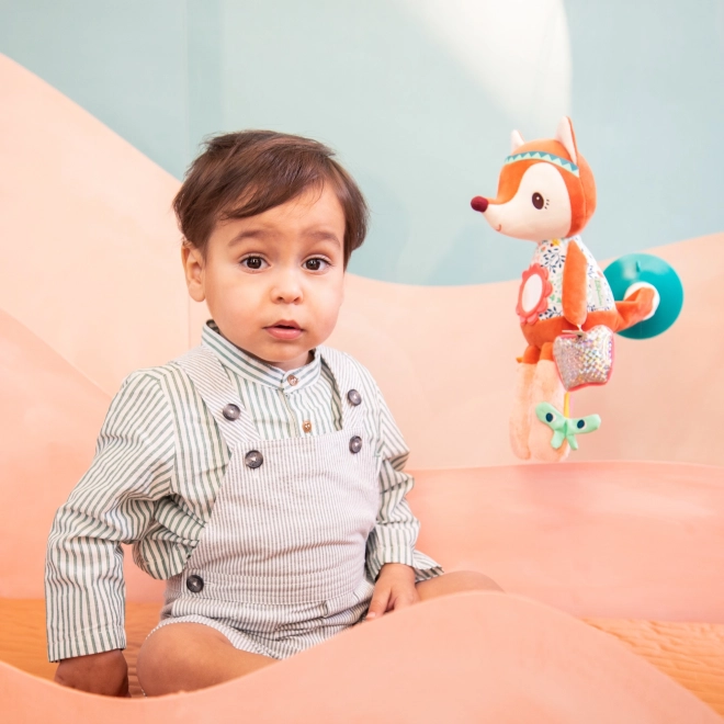 Lilliputiens jouet en peluche de voyage avec activités renard Alice