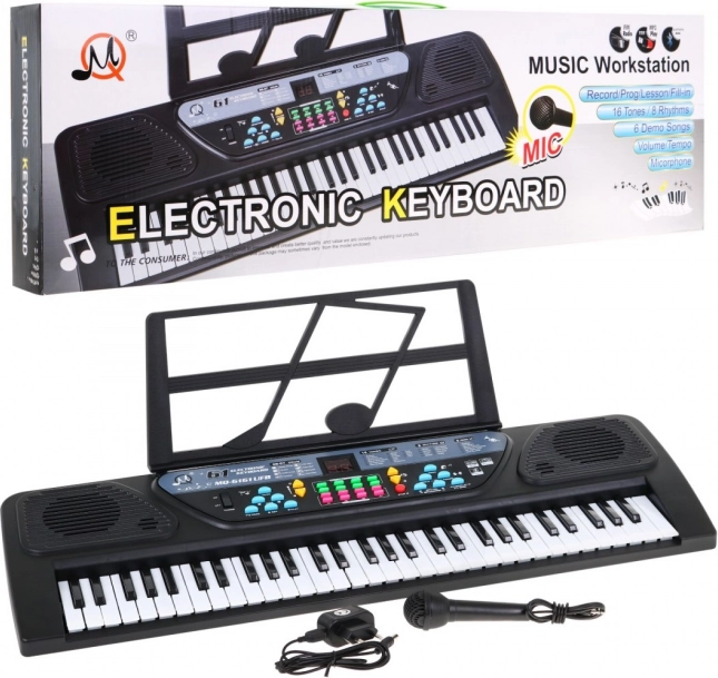 Clavier pour enfants avec mode leçon 5+ avec micro et enregistrement