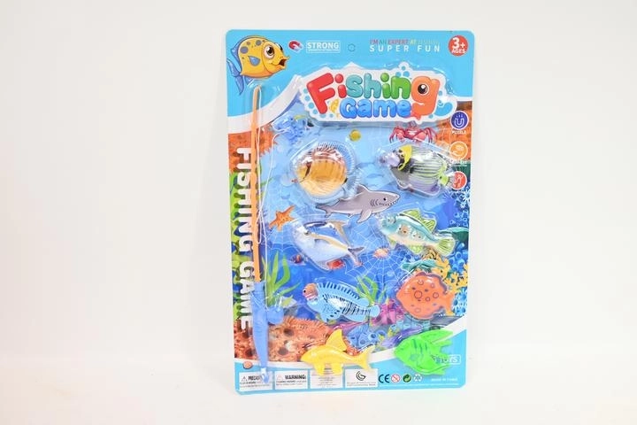 Jeu de pêche pour enfants avec canne et poissons