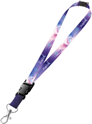 Porte-clés tour de cou avec mousqueton Pégase