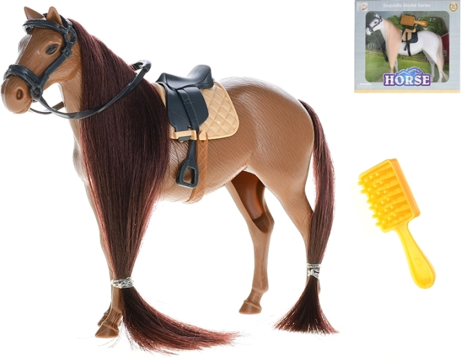 Figurine cheval 15 cm avec accessoires