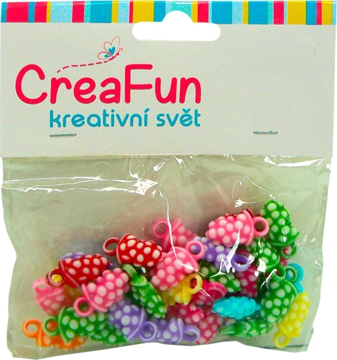 Lot de porte-clés fraise – 4 pcs