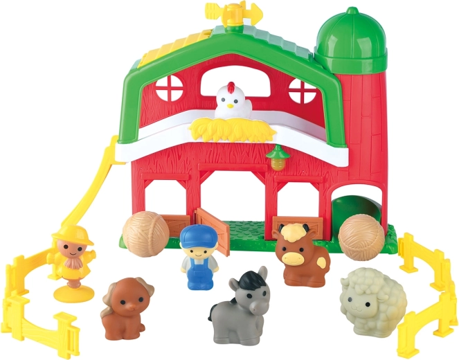 Ferme Playgo avec animaux – grange avec silo et figurines