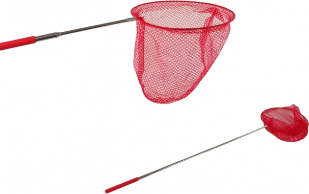 Épuisette pliante télescopique pour papillons et insectes 85 cm – rouge