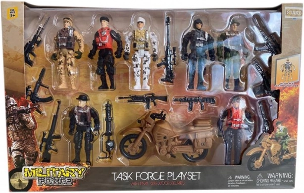 Grande boîte de soldats avec moto STARX