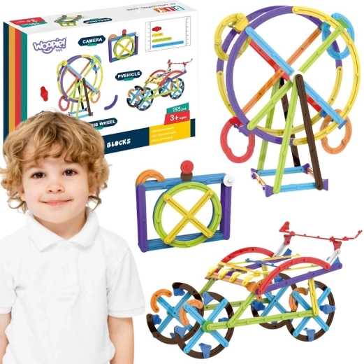 Woopie – kit de construction éducatif mathématique 3D (155 pièces)