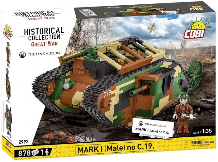Coffret de construction COBI tank Mark I (Male) – 878 pièces