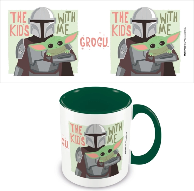 Tasse en céramique Mandalorian Les enfants sont avec moi 315 ml