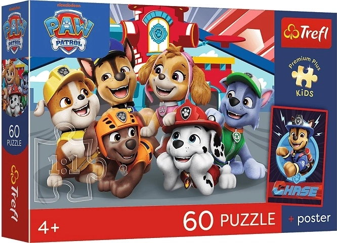 Puzzle pour enfants Premium Plus Kids Après-midi des chiens – 60 pièces