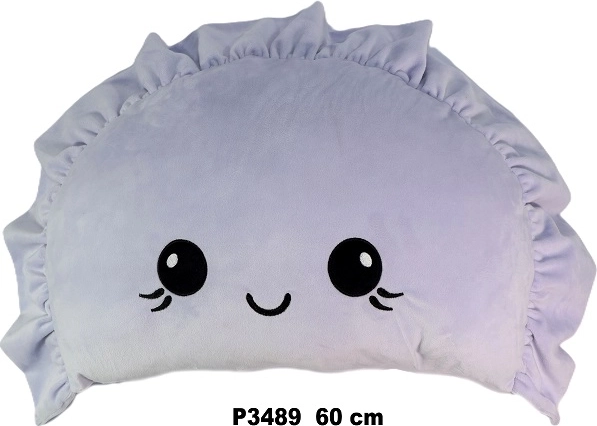 Coussin décoratif en forme de pierogi 60 cm, violet