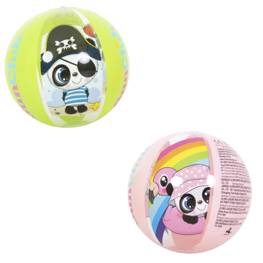 Ballon de plage gonflable Panda 40 cm, assortiment de motifs