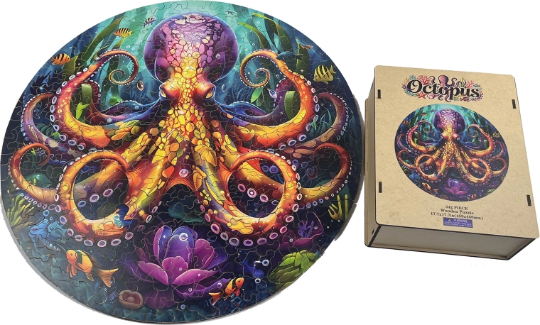 Puzzle en bois – pieuvre