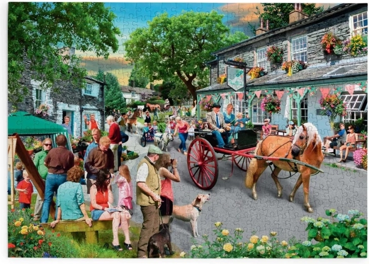 House of Puzzles Défilé de poneys – puzzle de 500 grandes pièces