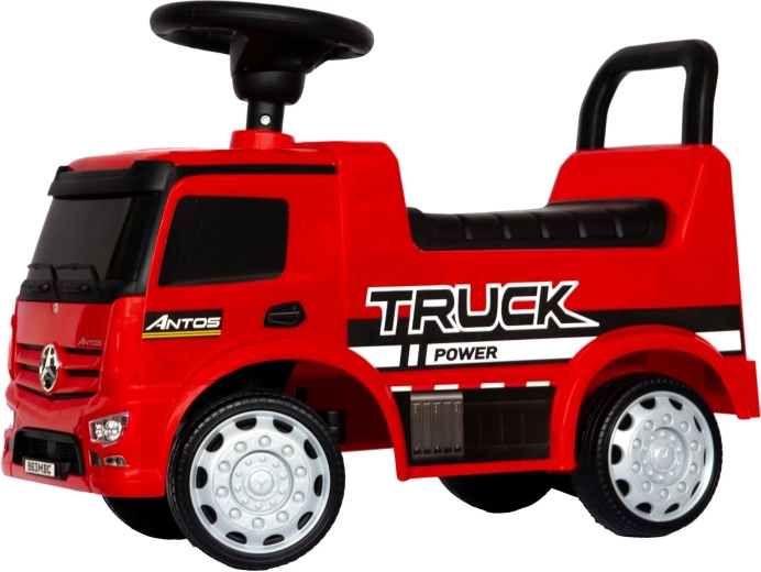 Mercedes‑Benz Antos porteur pour enfants camion avec sons et lumières, rouge