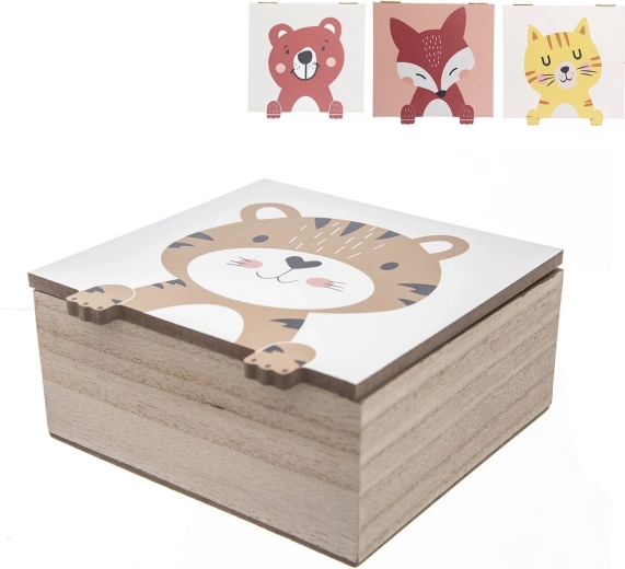Boîte à goûter enfant en plastique 15 × 15 × 7 cm (motifs assortis)