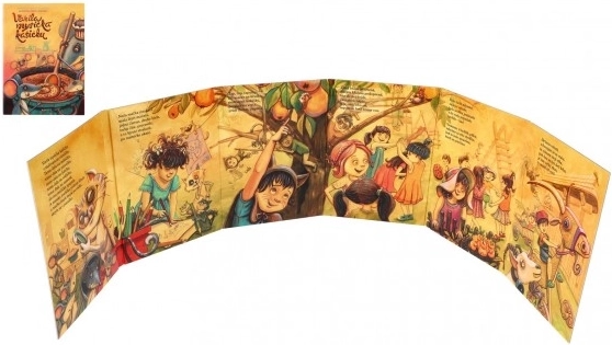 Leporelo Vařila myšička kašičku 15,5x21 cm pour enfants à partir de 2 ans