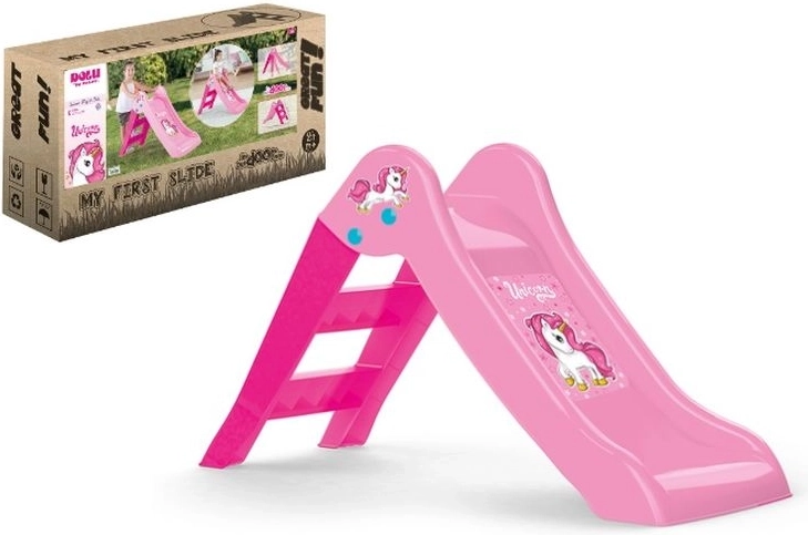 Toboggan pour enfants Dolu Licorne rose
