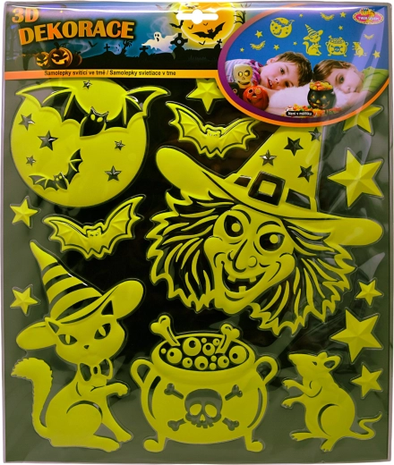 Autocollants 3D lumineux sorcières Sparkys