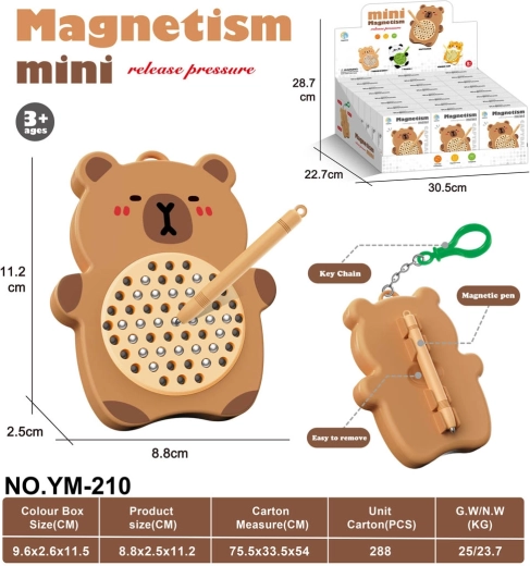 Tableau magnétique capybara