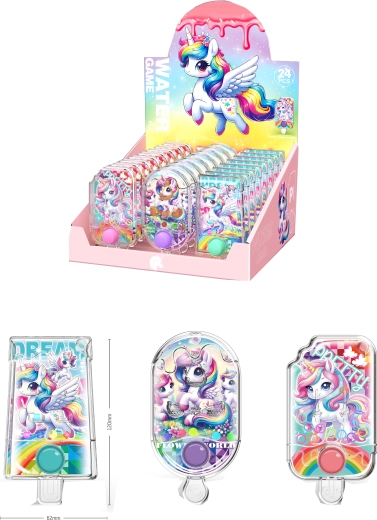 Jeu d’eau de poche Licorne – différentes variantes