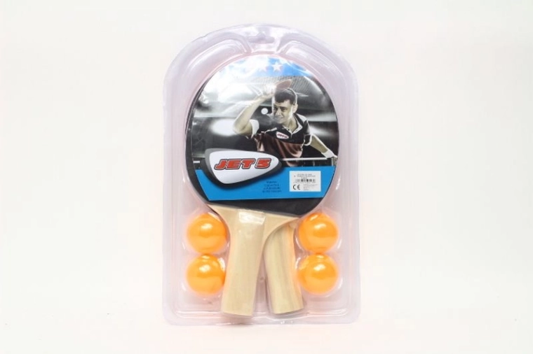 Set de tennis de table – 2 raquettes et 4 balles