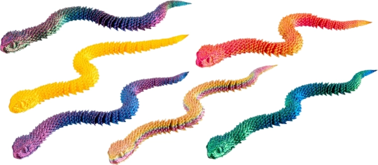 Serpent 3D magique vipère 30 cm