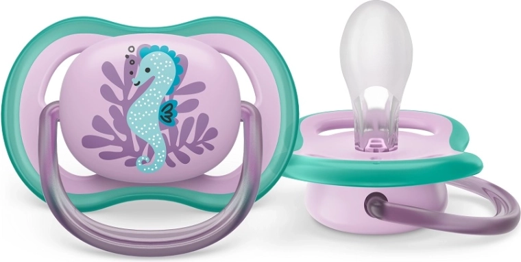 Tétine Philips Avent Ultra air avec motif hippocampe 6–18 mois, 1 pièce