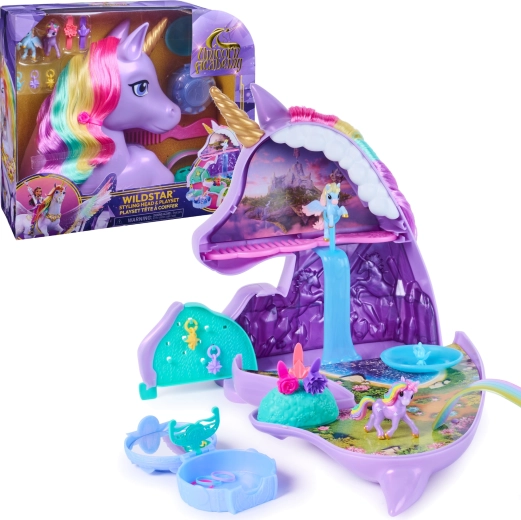 Unicorn Academy Wildstar – tête à coiffer et coffret de jeu 2 en 1