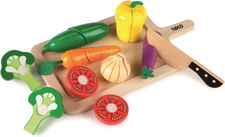 Tidlo Planche à découper avec légumes