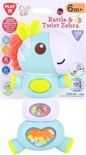 Playgo hochet et zèbre rotatif - 1 pièce