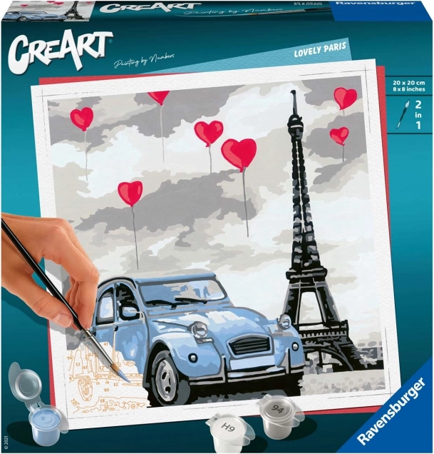 CreArt Lovely Paris – kit de peinture pour enfants à partir de 12 ans