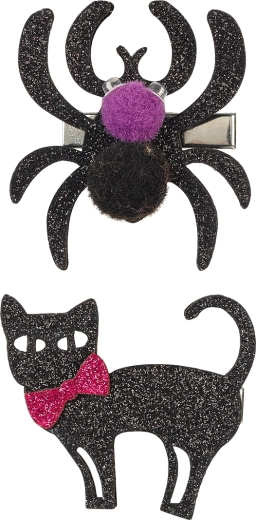 Souza! barrettes Sybil – chat et araignée d’Halloween (2 pcs)