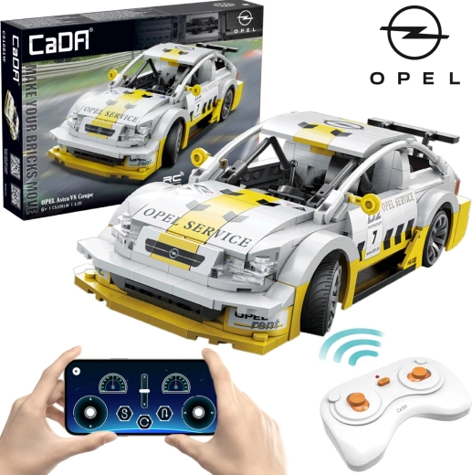 Jeu de construction CaDA RC voiture de course OPEL Astra V8 Coupé Dual Mode 330 pièces