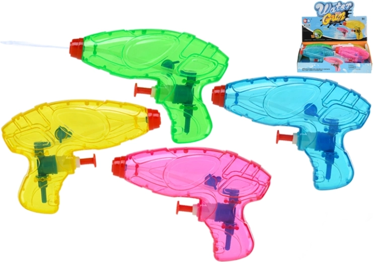 Pistolet à eau 12 cm – lot de 12 pièces, 4 couleurs