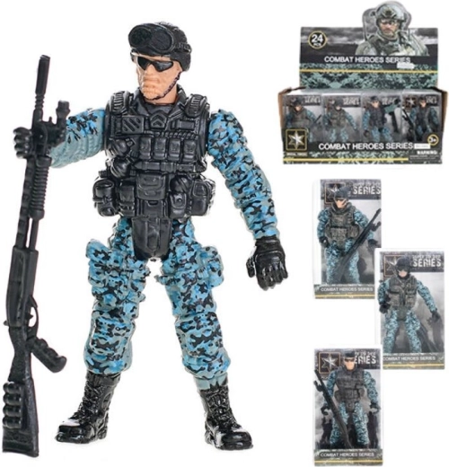 Soldat en plastique avec arme – 4 modèles