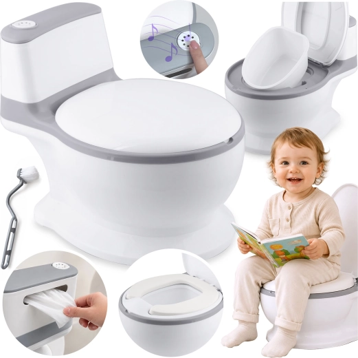 Ricokids pot interactif musical en forme de WC pour enfants