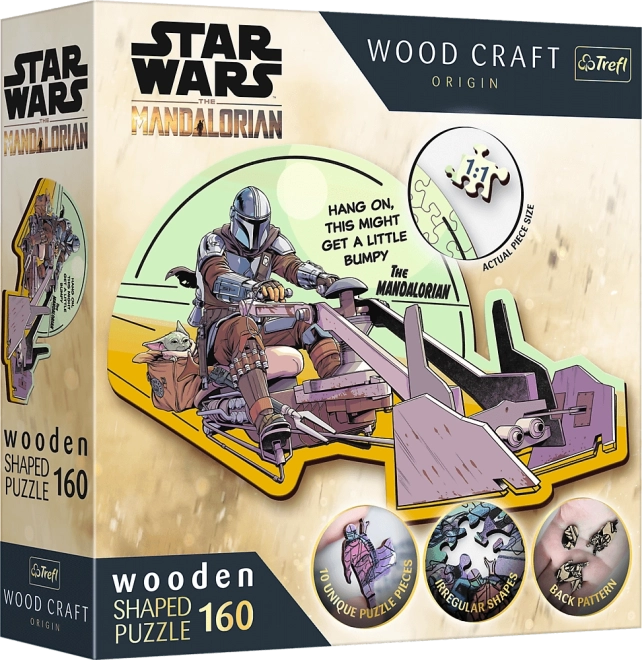 Puzzle en bois Star Wars: The Mandalorian – 160 pièces