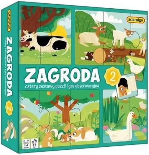 Puzzle d’observation Ferme 2 – jeu éducatif pour les tout-petits