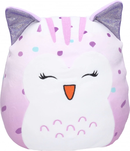 Coussin en peluche avec motif chouette 25 cm