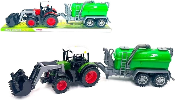 Tracteur avec machine agricole