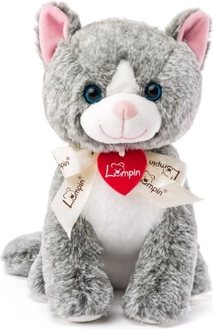 Woodyland Lumpin peluche chat Madeleine 25 cm gris foncé
