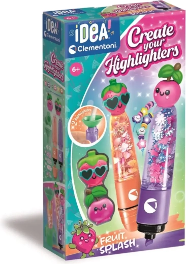 Kit créatif pour fabriquer des surligneurs CLEMENTONI IDEA Fruit