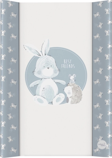 Matelas à langer Ceba Baby avec planche rigide Basic Friends 50 × 70 cm
