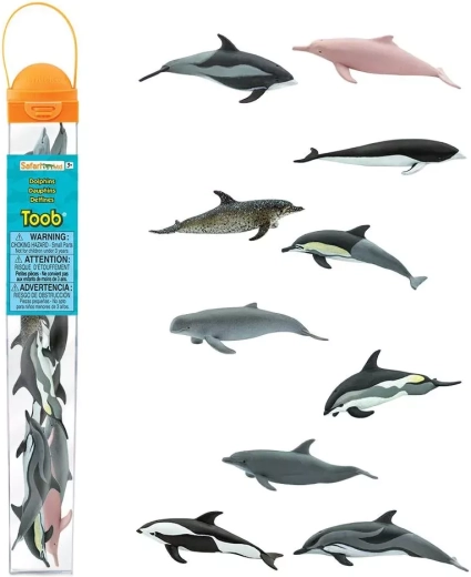 Safari Ltd. tube avec figurines de dauphins (10 pcs)