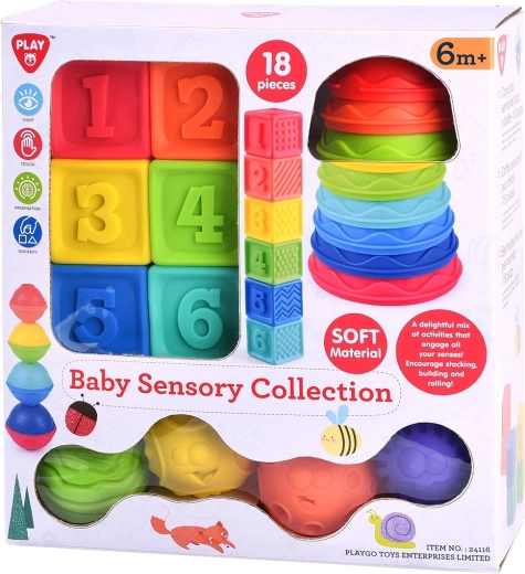 Collection sensorielle pour enfants PlayGo - 18 pièces