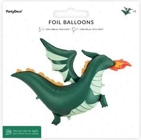 Ballon en aluminium dragon 120 × 90 cm (mix)