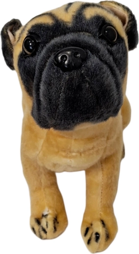 Chien carlin en peluche - 1 pièce