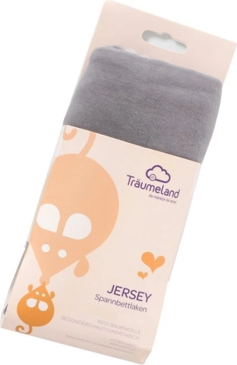 Drap-housse en jersey Träumeland UNI gris foncé