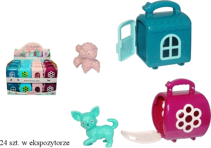 Transporteur avec petit animal – chaton ou chiot, coloris variés