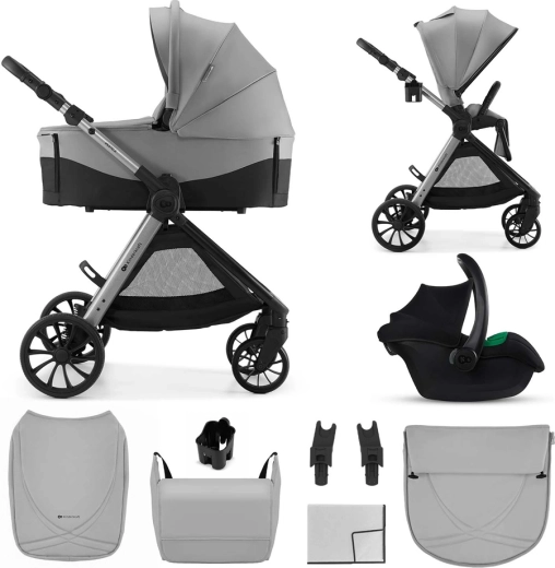 Kinderkraft Vesto 2 poussette combinée 3-en-1 grise